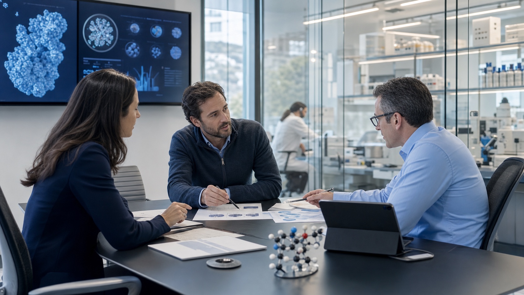 Biotech partnership strategy meeting translating scientific proof into pharma business development language