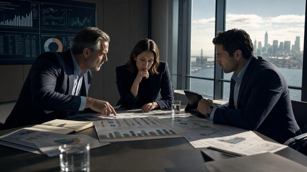 Portfolio CMO and operating partner reviewing a 100-day marketing priority plan